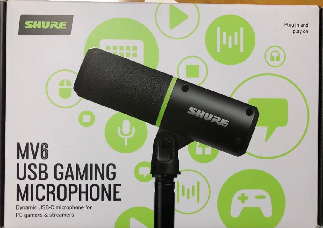 配信機器・PA機器・レコーディング機器 SHURE MV6 USB Gaming Microphone