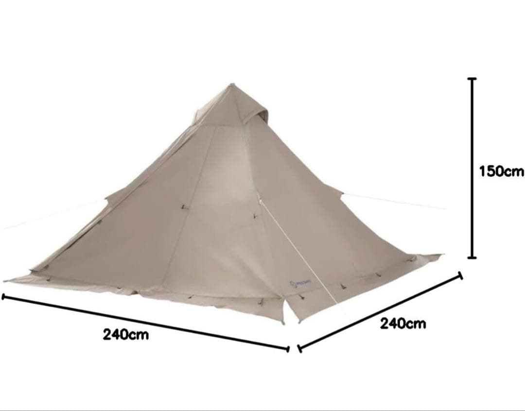 【未使用品】WHOLE EARTH テント EARTH PYNOMAD ベージュ