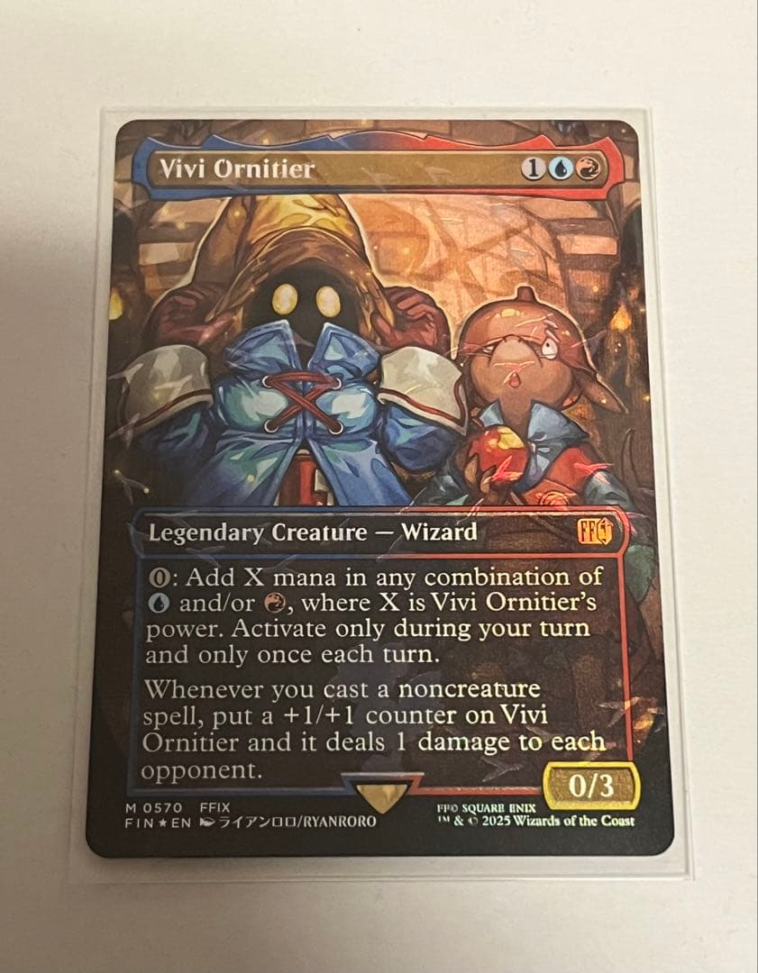 MTG FF 英語版　迷える黒魔道士、ビビ　チョコボバンドルfoil 1枚