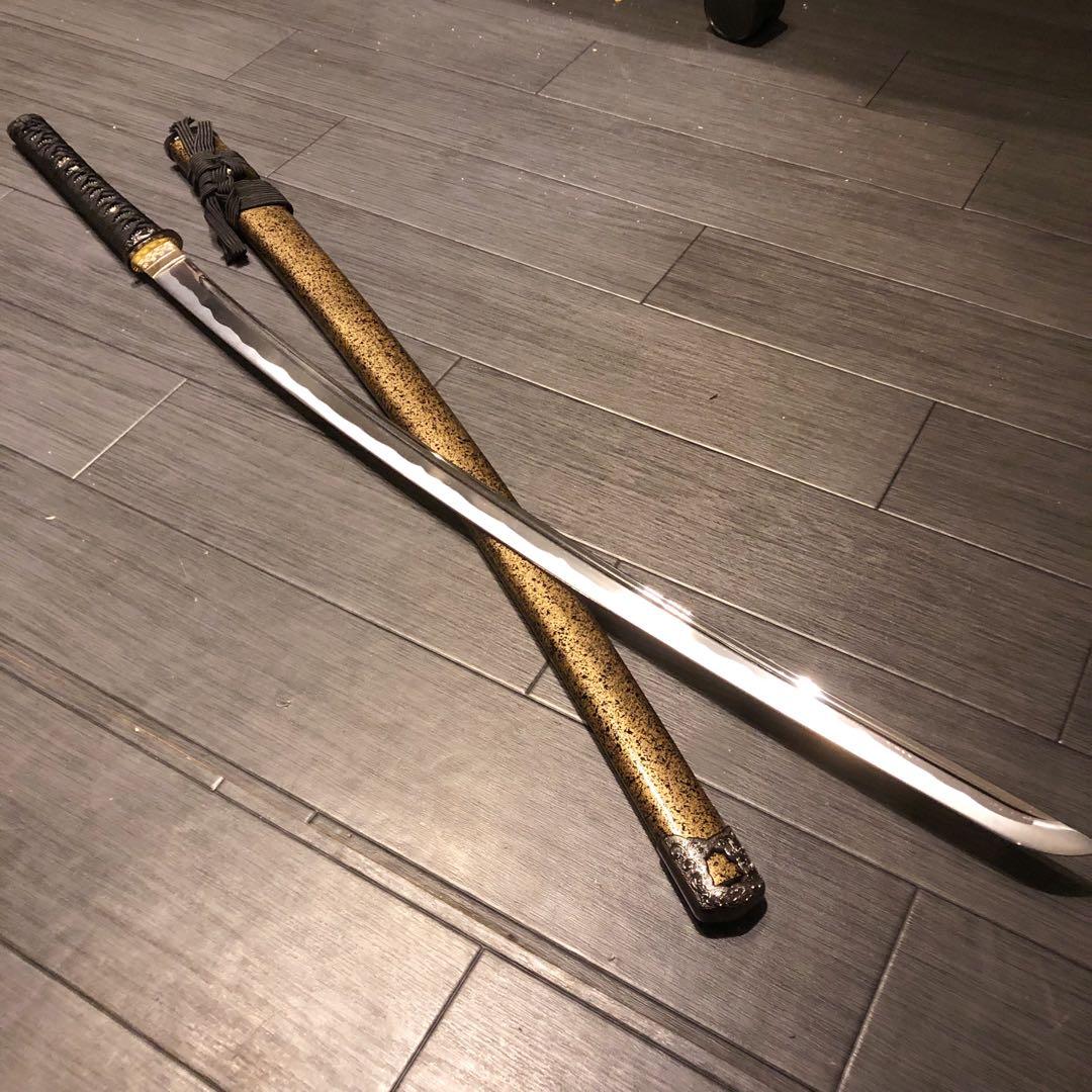 最高級模造刀　梓想庵 上杉謙信拵え 姫鶴一文字　居合刀　樋入り刀身