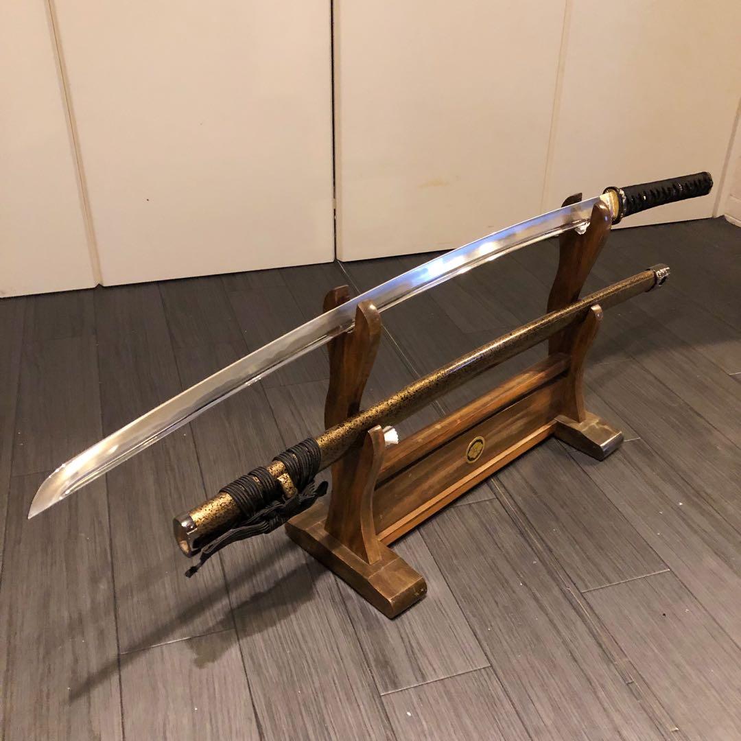 最高級模造刀　梓想庵 上杉謙信拵え 姫鶴一文字　居合刀　樋入り刀身