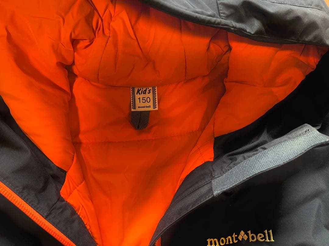 montbellスキーウェア上下セット /150/ネイビー/オレンジ
