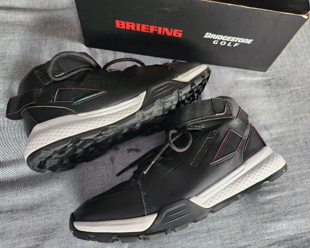 希少☆ブリーフィング×BSコラボ　ゴルフシューズ　2６cm　ハイカット　黒