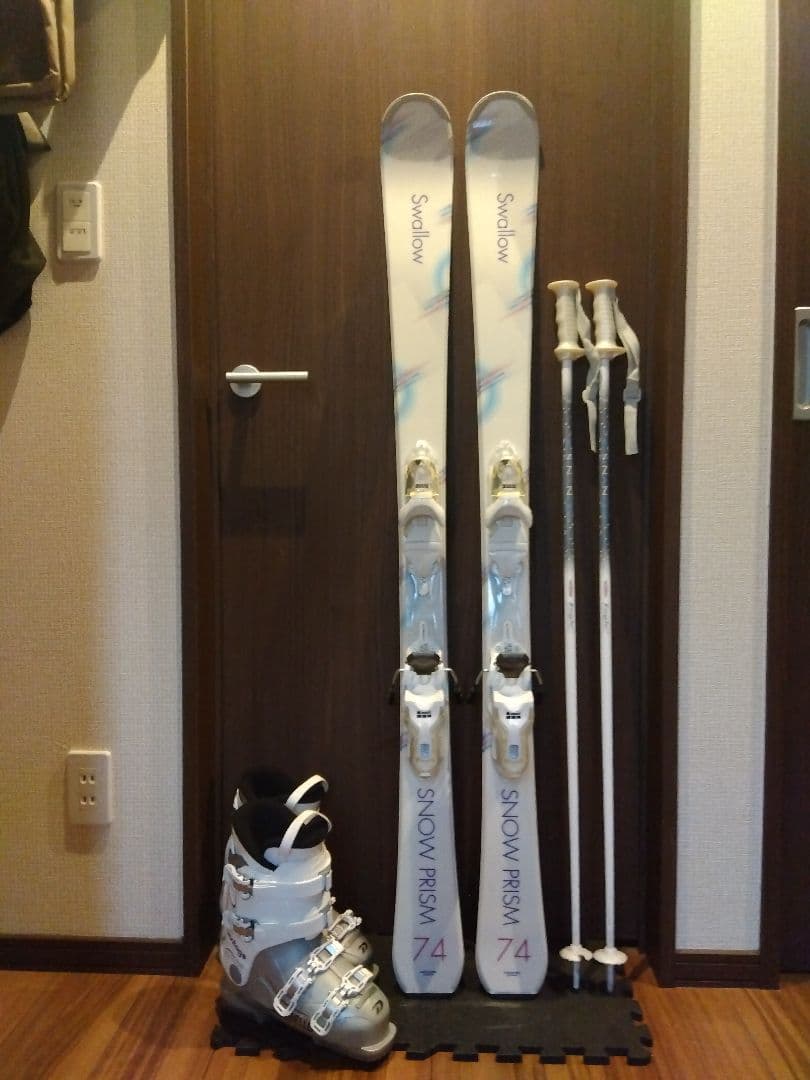 美品/SWALLOW/学生・レディース用/スキーセット/メンテ・WAX済み✔