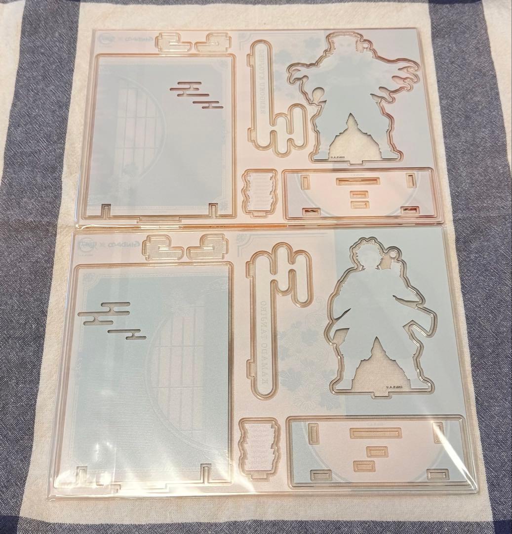 鬼滅の刃銀だこ 煉獄杏寿郎竈門炭治郎 ジオラマアクリルスタンド 2点セット