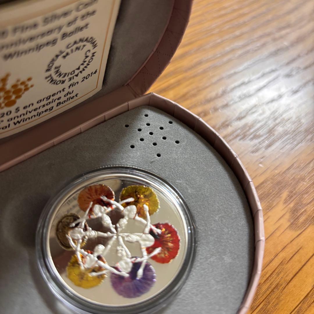 レア【カナダ銀貨】ロイヤル・ウィニペグ・バレエ団 2014 1オンス 純銀