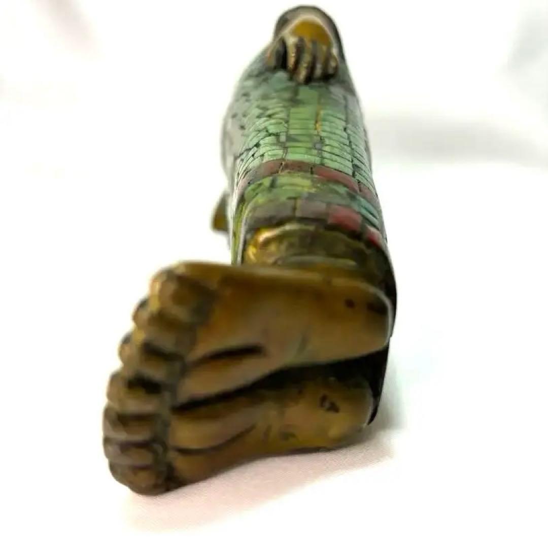 チベット仏教のブロンズ銅製眠る仏陀釈迦牟尼釈迦牟尼如来像グリーンターコイズス涅槃