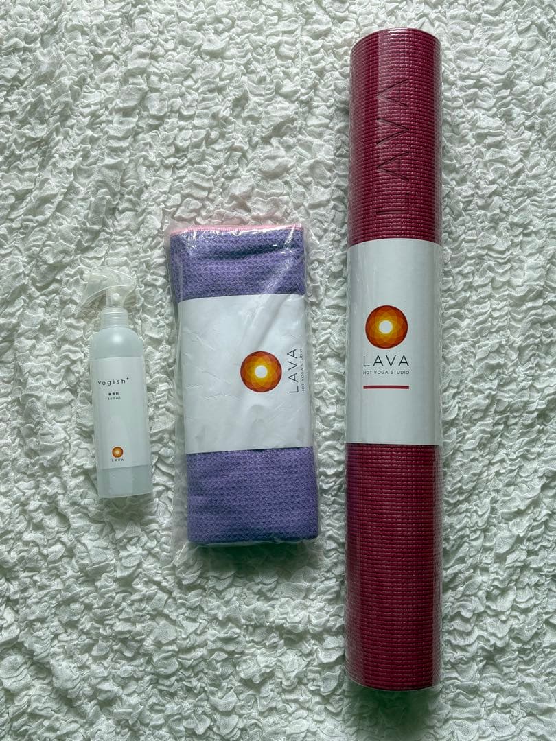 ★新品未開封★LAVA ヨガマット・ラグ・消臭除菌スプレーセット