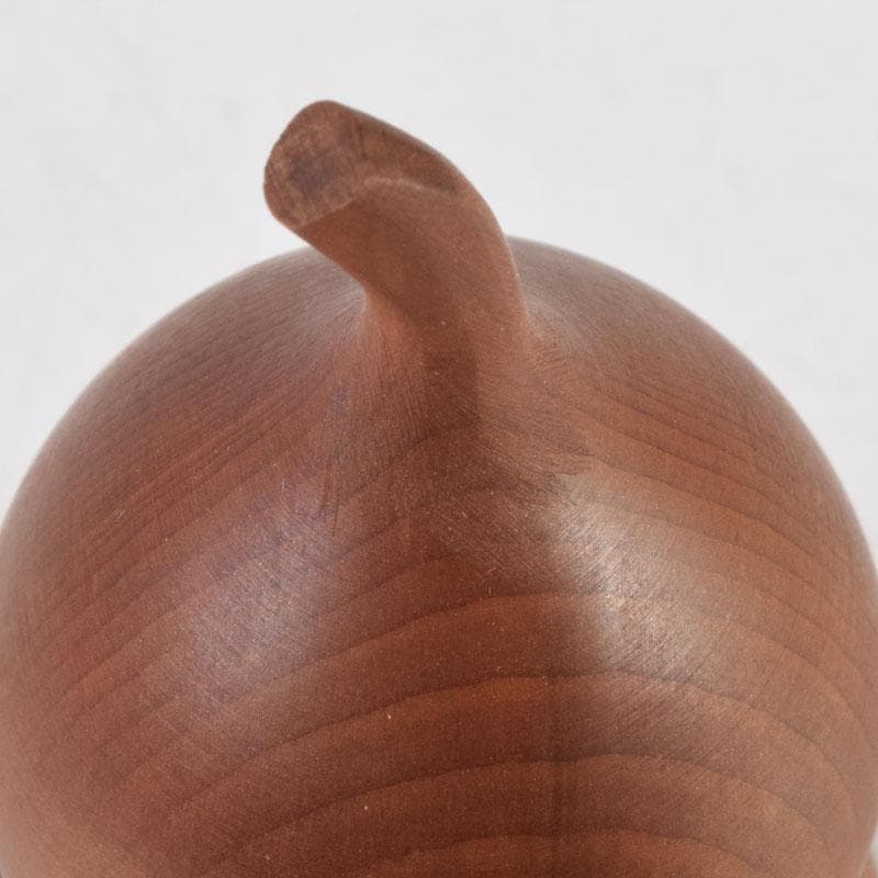 茶道具　一位彫　浩平造　内金溜　瓢香合　共箱　V　9055