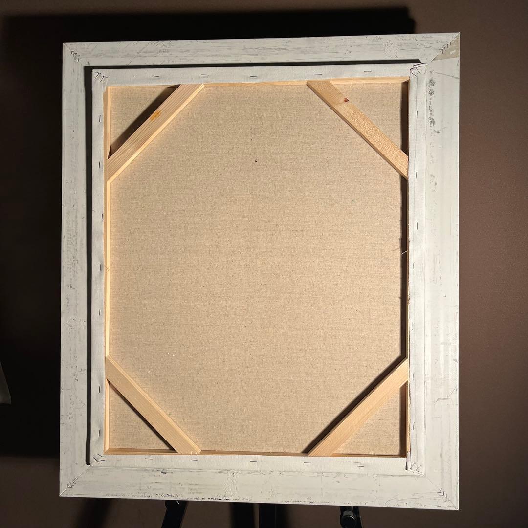 ★秀作★ 手書き油絵 クロード・モネ 睡蓮 日本の橋 額付 肉筆絵画 油彩画