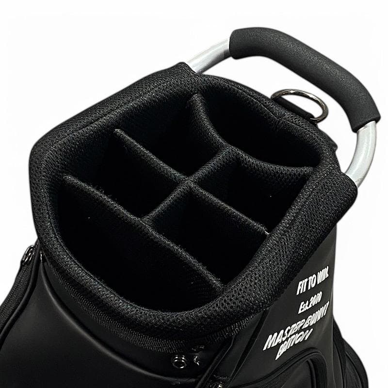 マスターバニーエディション 2022年 フェイクレザー キャディバッグ 黒