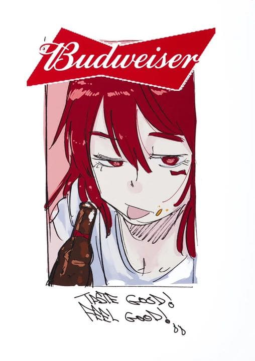 ジュンイナガワ　限定30枚ポスター　バドワイザー展　juninagawa