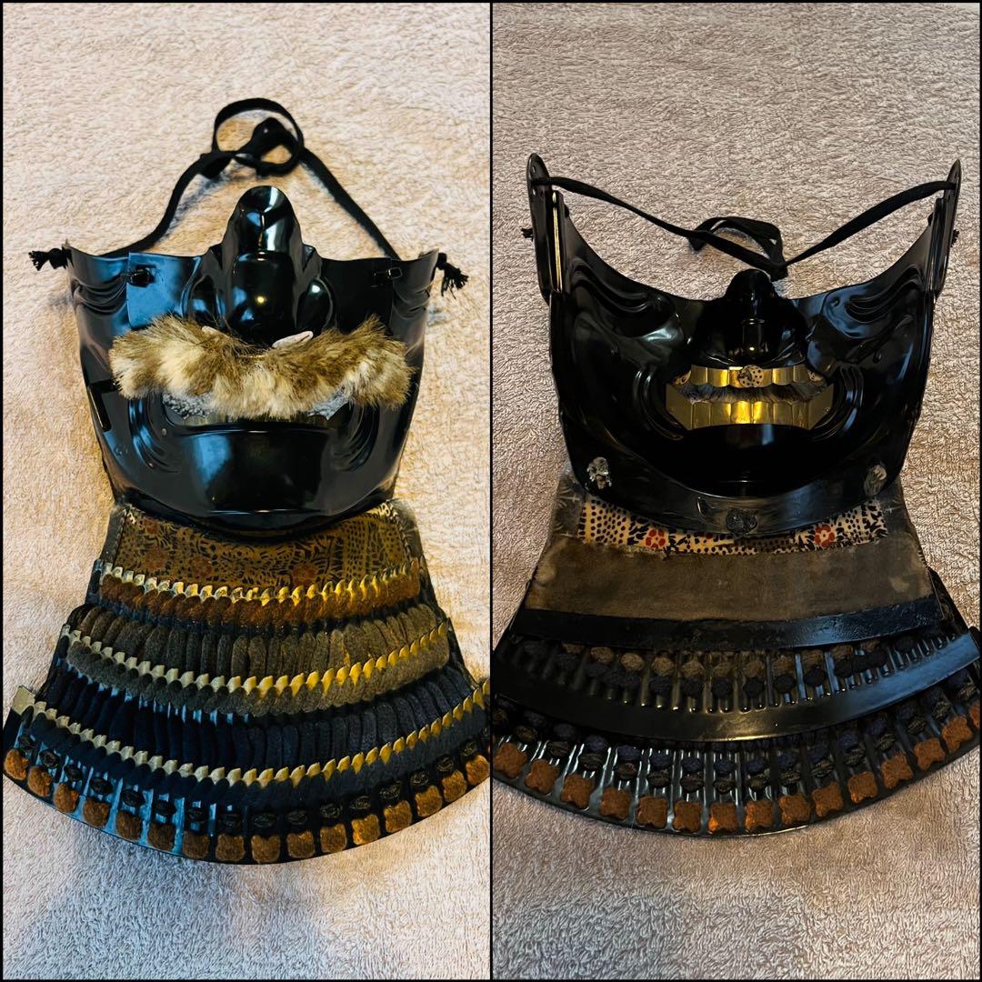 美品！『薩摩丸武工房製』【現代　甲冑 等身大】黒色胴当世具足一式　『日本 鎧』