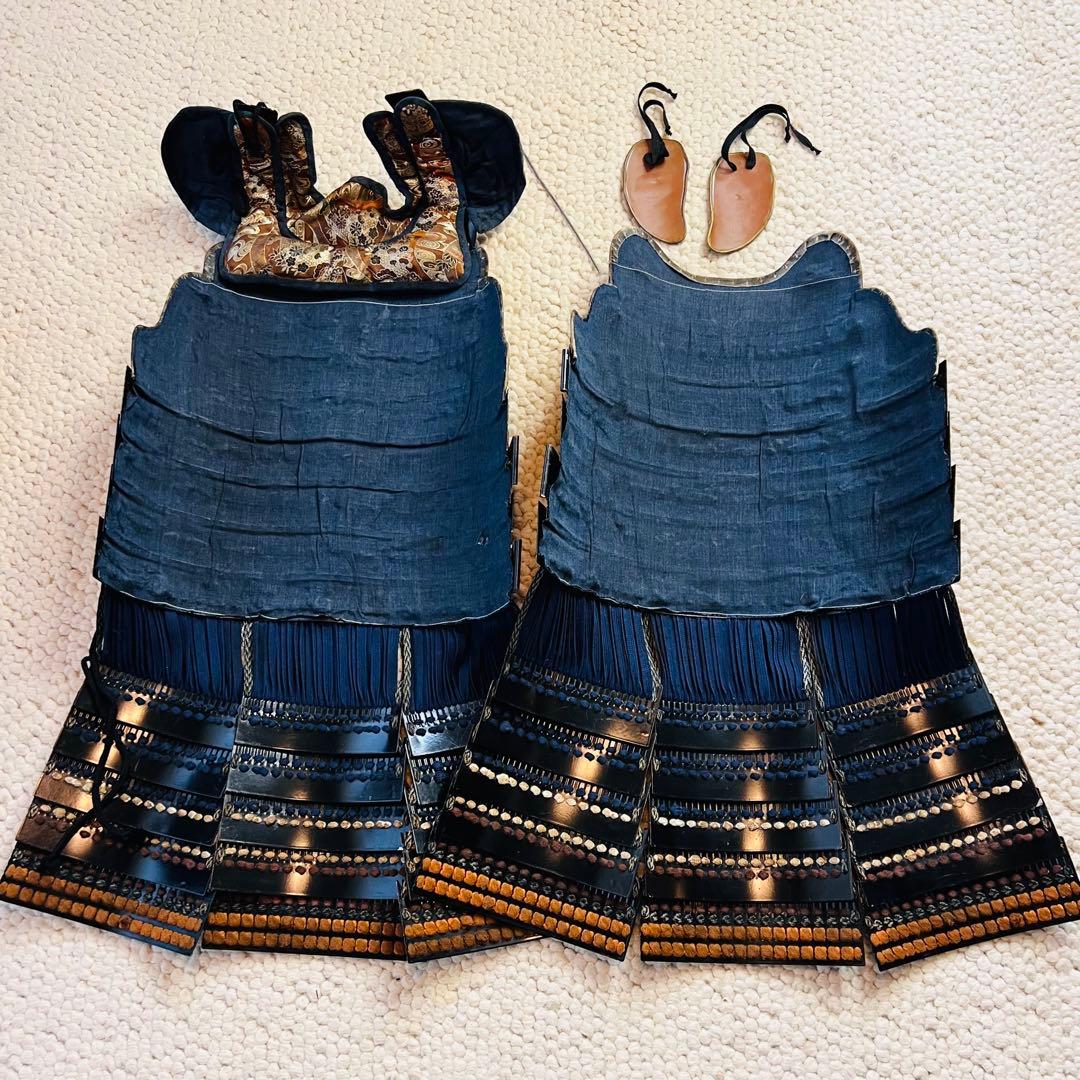 美品！『薩摩丸武工房製』【現代　甲冑 等身大】黒色胴当世具足一式　『日本 鎧』