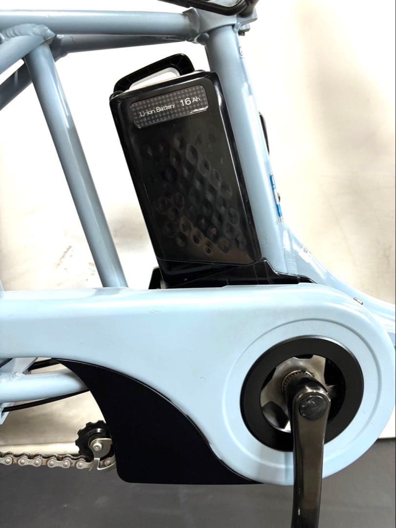 1年保証 送料無料　新型　パナソニック　20インチ　水色　電動アシスト自転車