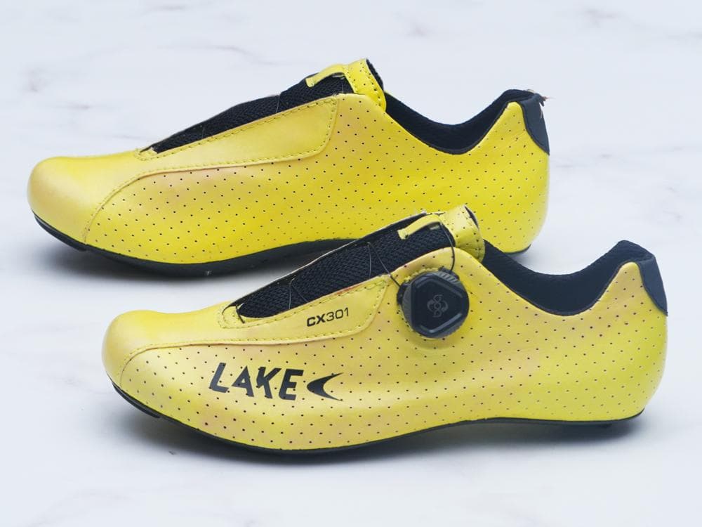 ☆新品未使用☆ LAKE CX301 イエロー 39.5ノーマル幅 軽量284g