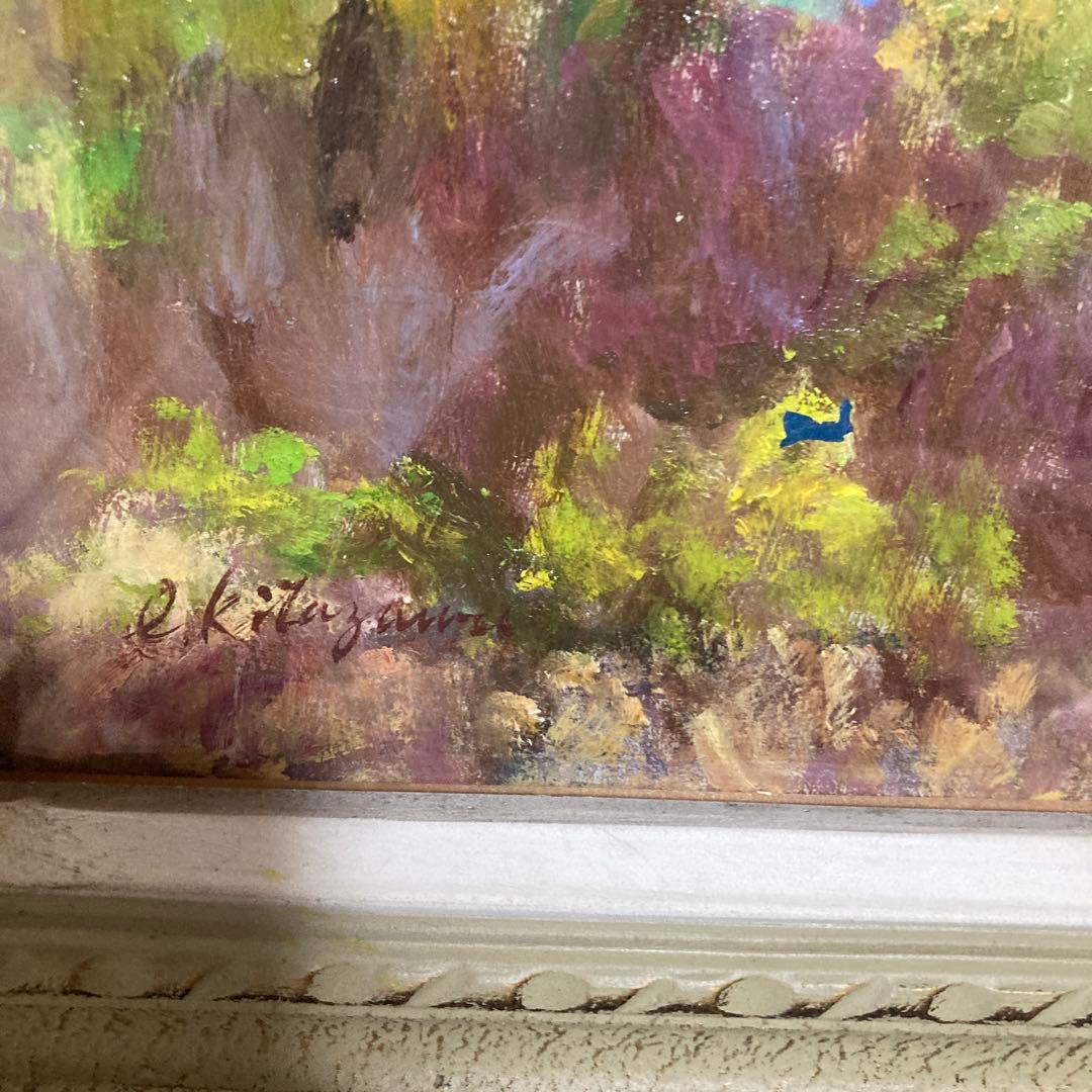 風景油彩画　額縁付き　20号サイズ