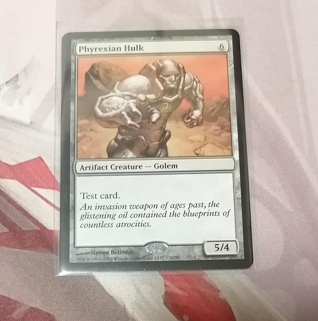 テストカード　銀のゴーレム、カーン　ファイレクシアの大男　mtg