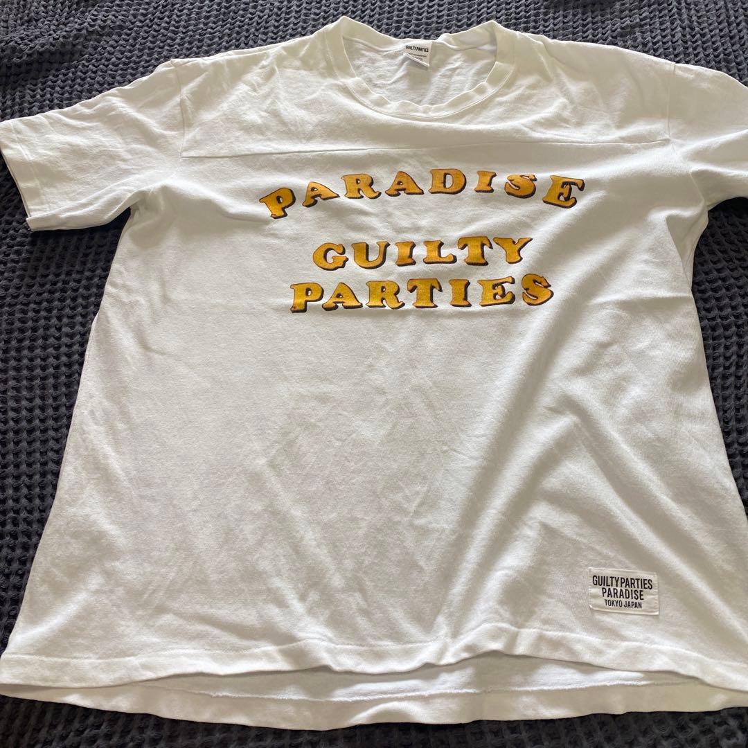 ワコマリア GUILTY PARTIES ホワイト フットボール Tシャツ XL