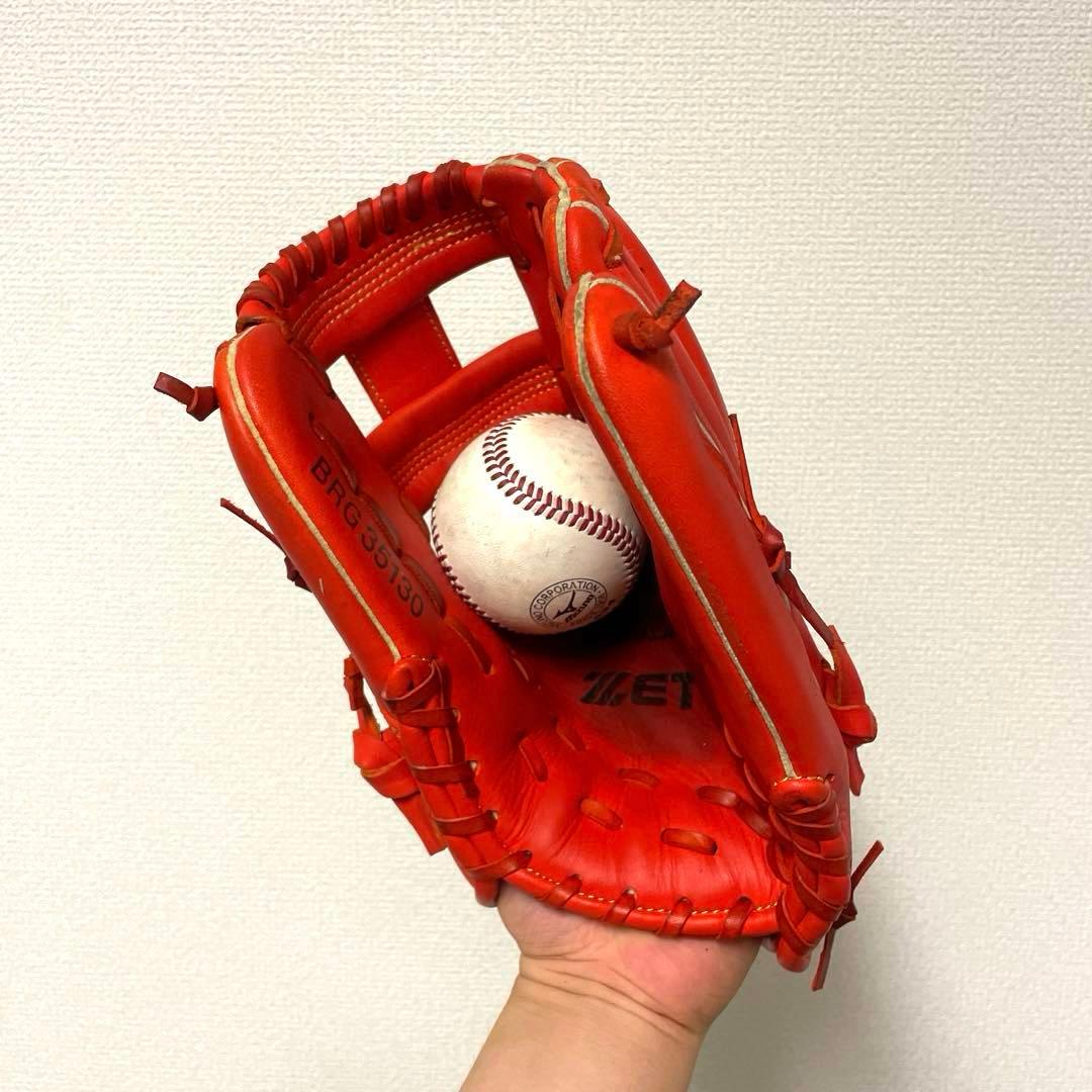 204 ZETT 極美品 即戦力 軟式 内野手用グローブ