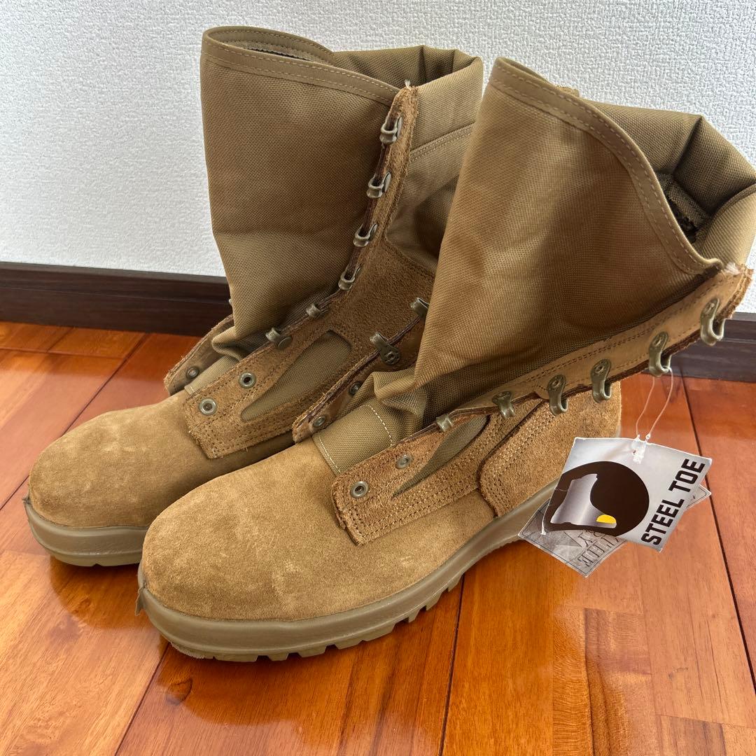 【未使用品】アメリカ　Belleville 米軍ブーツ ミリタリーブーツ　紐なし