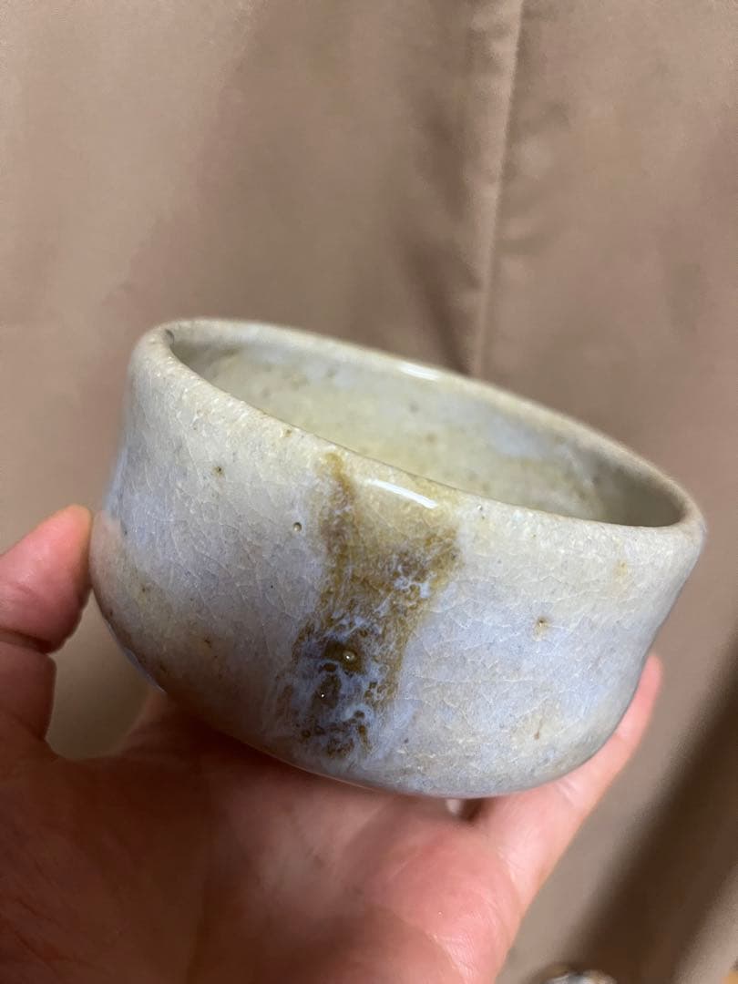茶道具　ミニ抹茶碗　抹茶碗　陶印有　益子焼他4個セット茶　10〜10.5cm