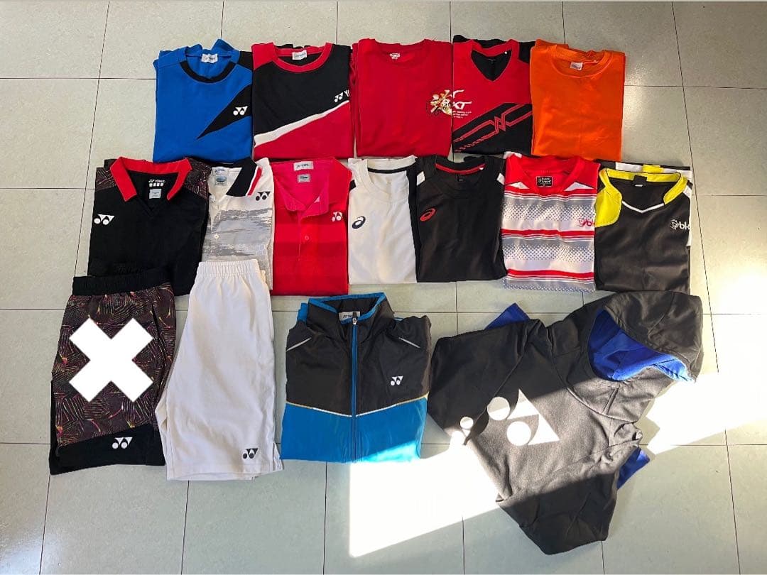 【まとめ売り】バドミントンウェア　ヨネックス　ブラックナイト　アシックス　テニス