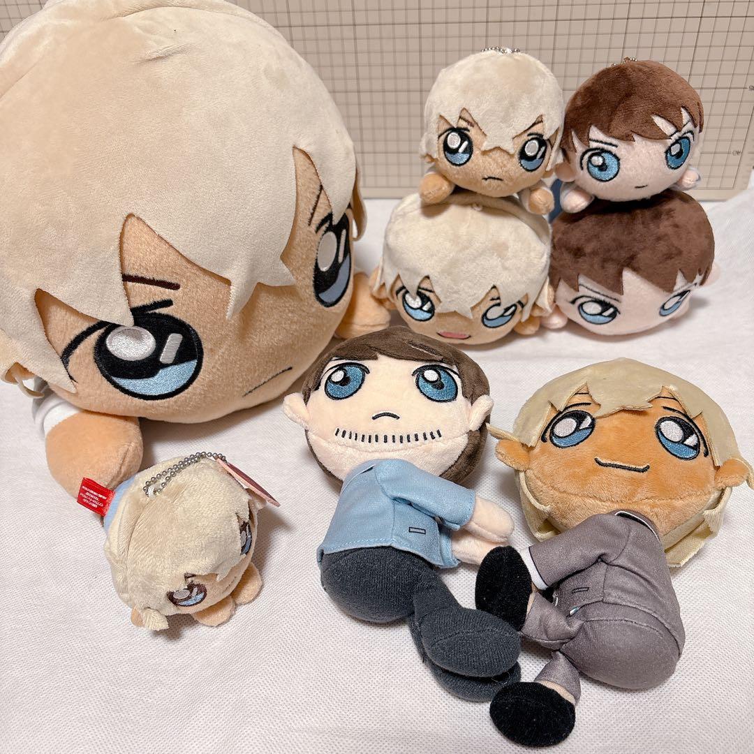 名探偵コナン　ぬいぐるみ8点　降谷零＆諸伏景光セット