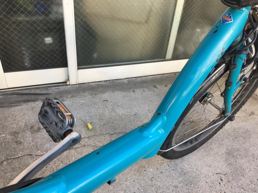 地域限定送料無料　アンジェリーノプティット　子供乗せ　青系　神戸市　電動自転車