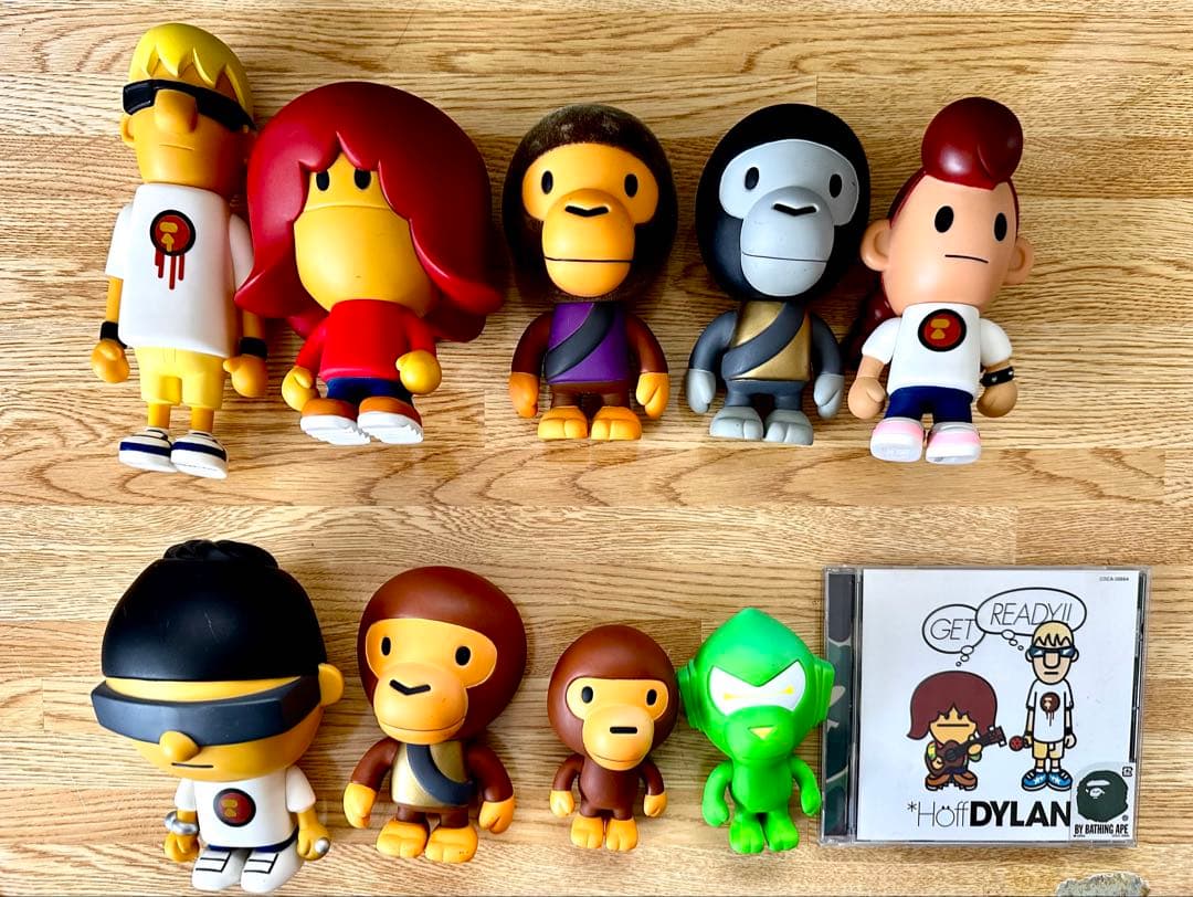 A BATHING APE フィギュア ソフビ９体セットBAPEMAN NIGO