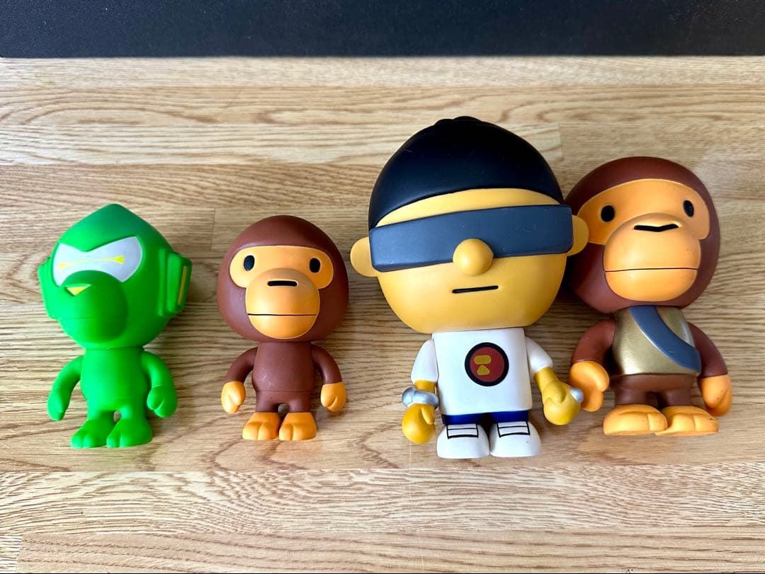 A BATHING APE フィギュア ソフビ９体セットBAPEMAN NIGO