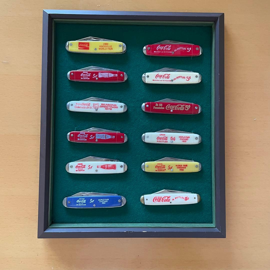 Coca-Cola ナイフコレクション(額装)