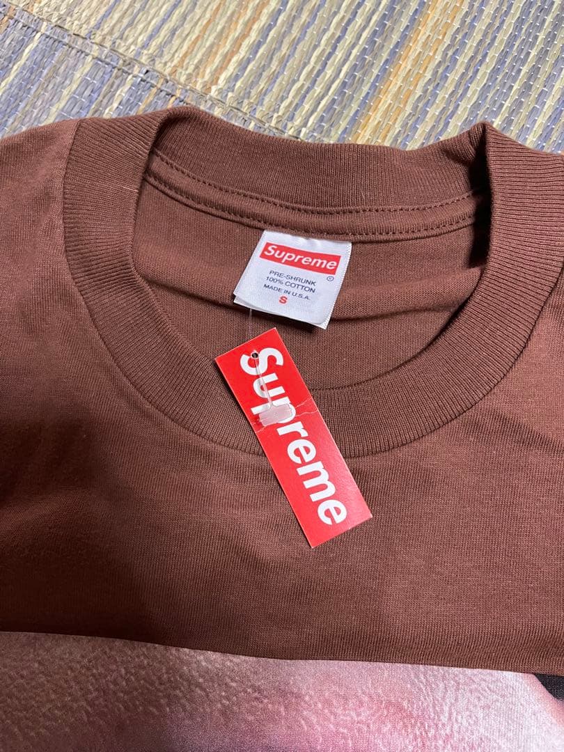 Supreme 22AW Braces Tee プリント Tシャツ ブラウン