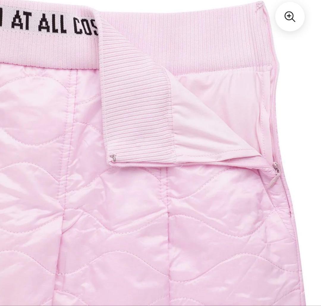 WAAC WOMEN パッド入り プリーツキュロットスカート ライトピンク