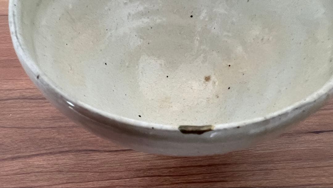 珍品 李朝粉引茶碗 布袋 箱有 掘り出し物