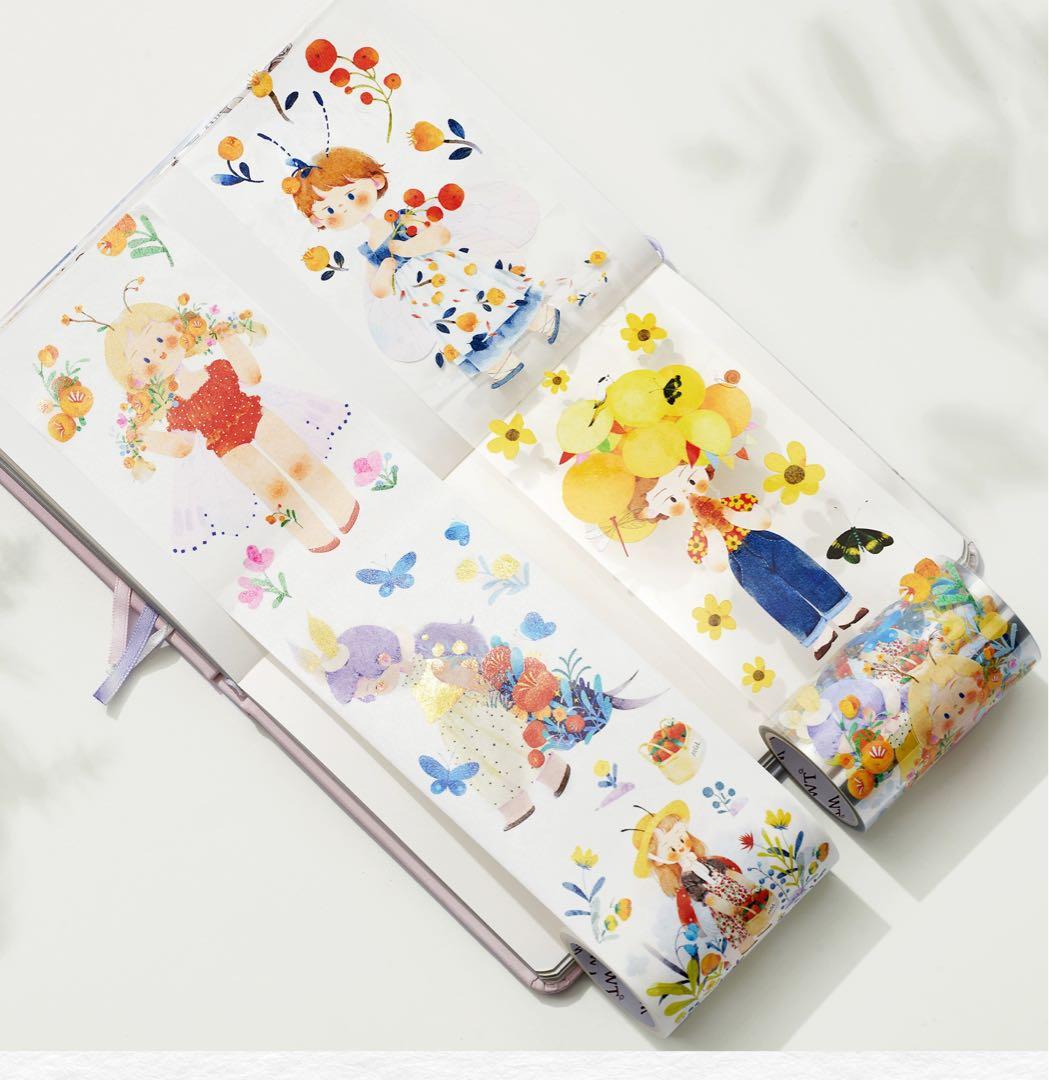 ⭐️SALE⭐️WT《夏日昆虫少女》 海外マスキングテープ 【1193】