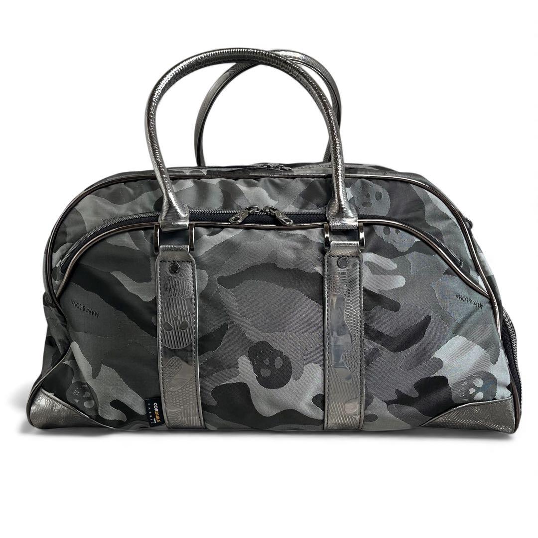 【美品】 MARK&RONA ゴルフバッグ ボストン 2way カモフラ グレー