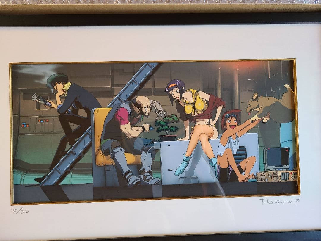 カウボーイビバップ TV放送25周年記念 川元利浩 直筆サイン入り複製原画