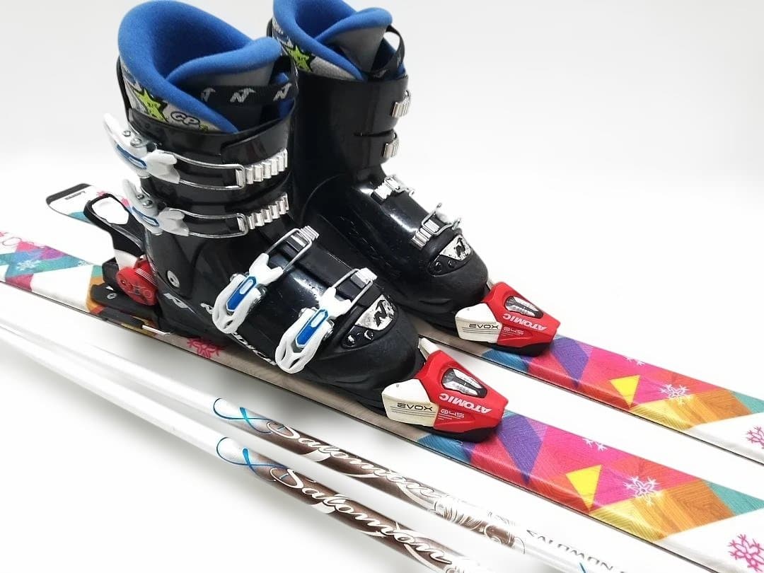 ジュニアスキー4点セット アトミック cloud 130cm ノルディカ21cm