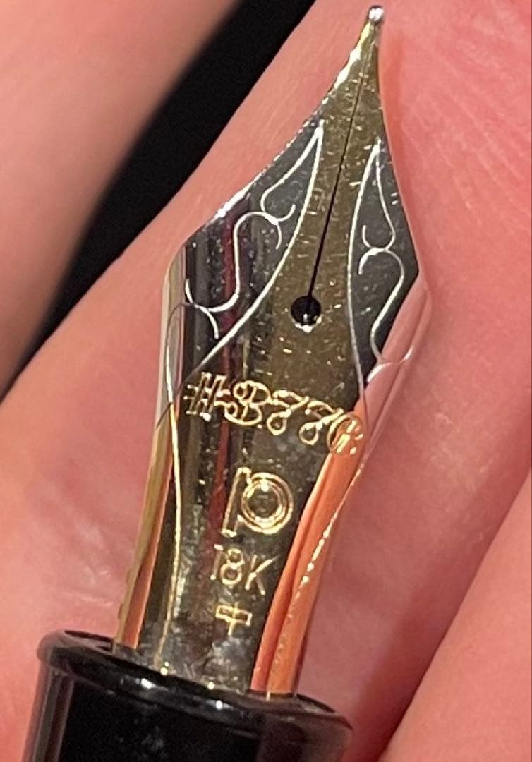 屋久杉万年筆 14K 桐箱付き PTB-50000Y #3776