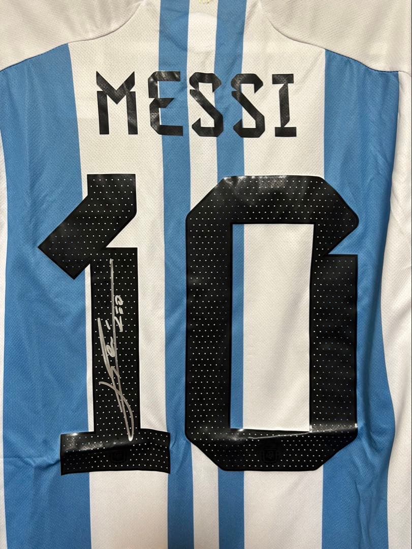 【メッシサイン入りシャツ10番~鑑定書付き~】アルゼンチン代表