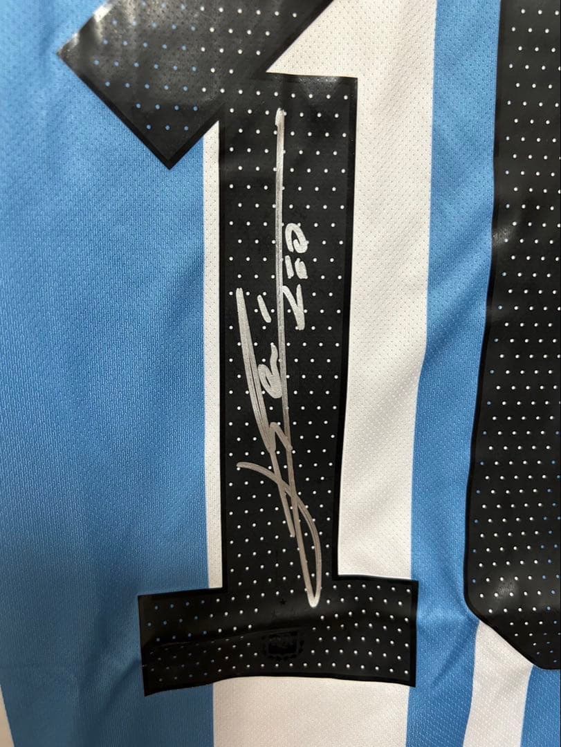 【メッシサイン入りシャツ10番~鑑定書付き~】アルゼンチン代表