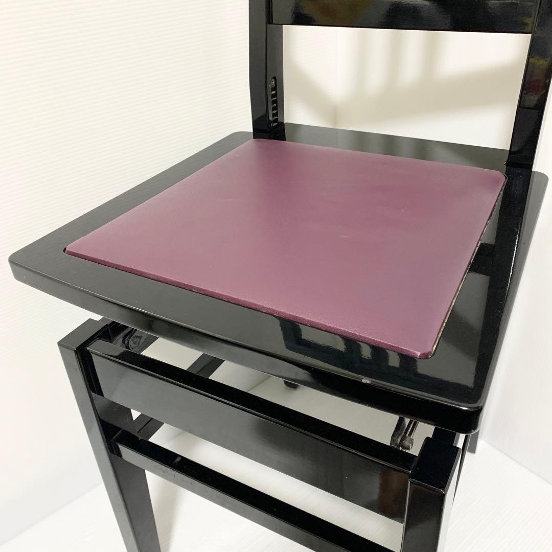 ピアノ椅子トムソン型 高低 背もたれ付き ヴィンテージ