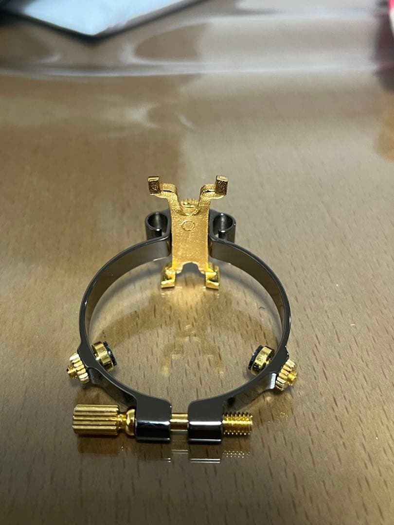 バスクラリネットリガチャー JLV プラチナメッキ