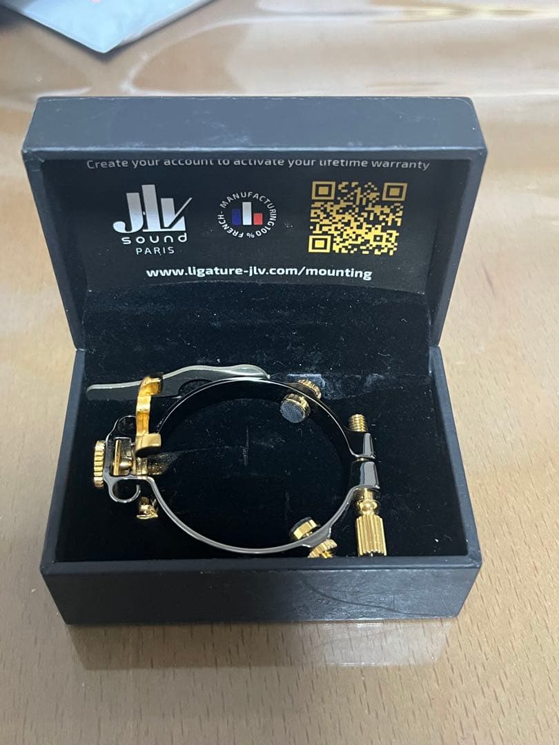 バスクラリネットリガチャー JLV プラチナメッキ