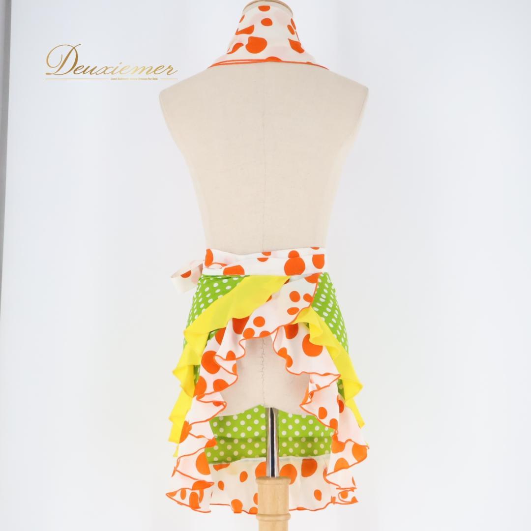 【フラメンコ衣装】ホワイト SONIA JOHNES エプロン ボウタイ 前掛け