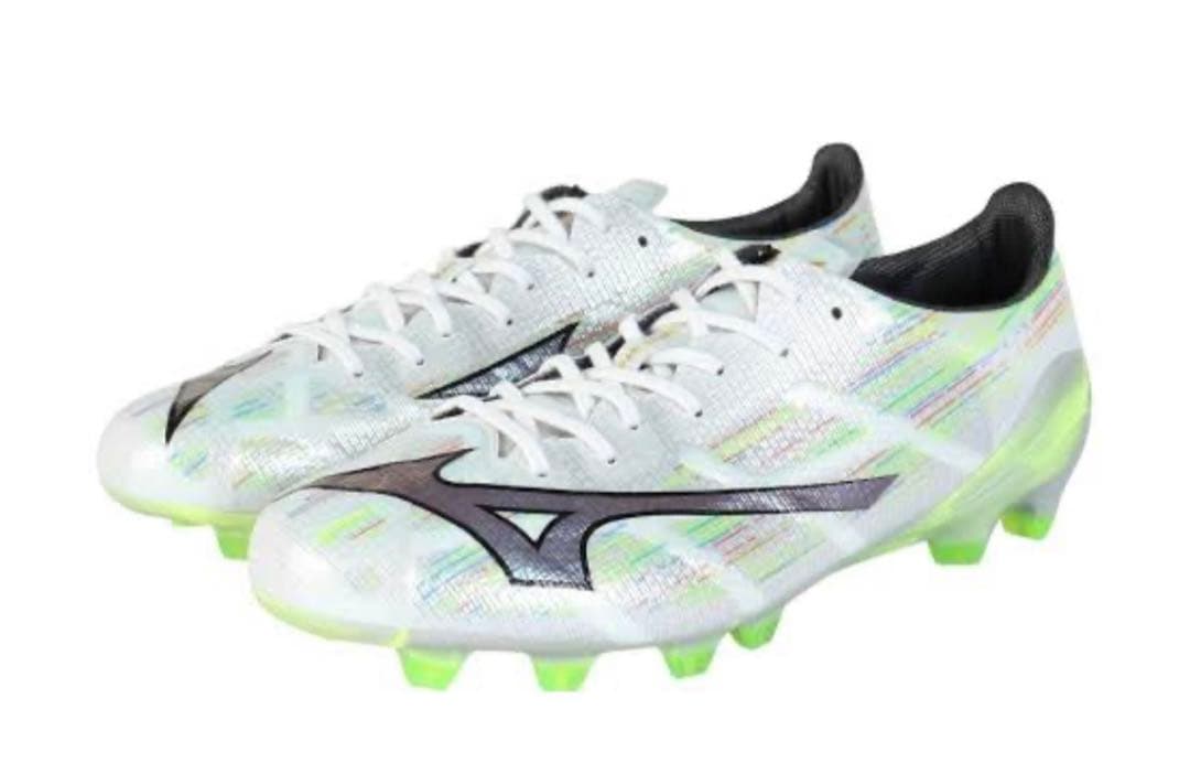 Mizuno サッカーシューズ スパイク ホワイト/グリーン