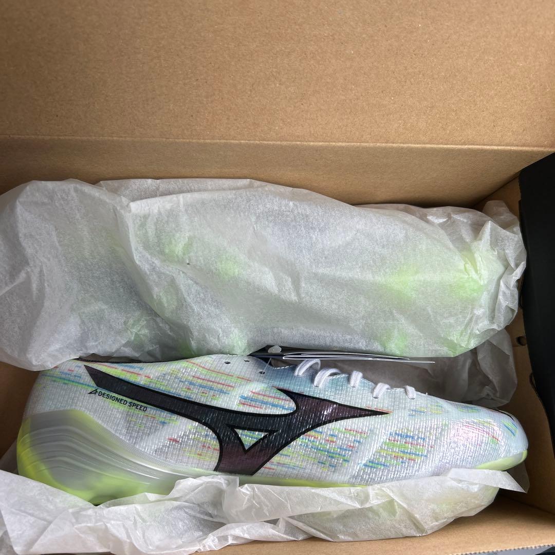 Mizuno サッカーシューズ スパイク ホワイト/グリーン