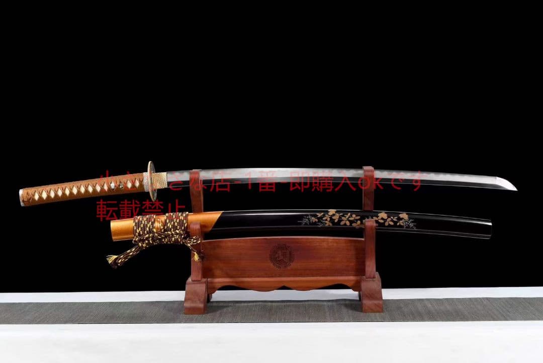 高級武士刀【春蘭秋菊】古兵器 武具 刀装具 日本刀 模造刀 居合刀