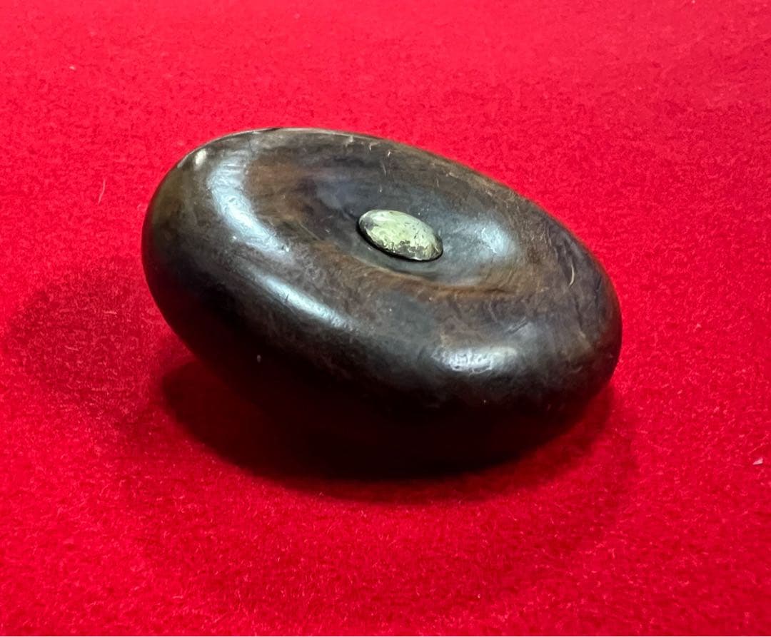 古美術 古道具アンティーク 木製根付け 提げ物 饅頭根付 古根付 腰提げ 提物